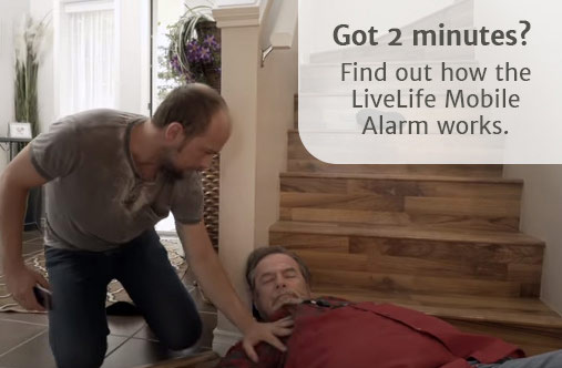 how the Live Life mobile alarm works